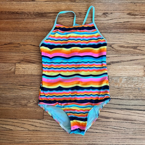 Speedo | Swim | Speedo Colorful Striped Girls Swimwear Sz Large 12 ...